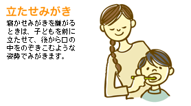 立たせみがき